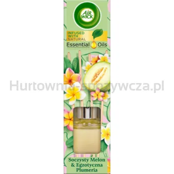 Air Wick Patyczki Zapachowe Soczysty Melon i Egzotyczna Plumeria 40 ml