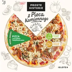 Proste Historie Pizza z pieca kamiennego z kurczakiem i pesto 390g