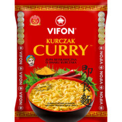 Vifon Curry - Zupa Błyskawiczna Z Kluskami O Smaku Kurczaka (Ostra) 70G