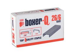 ICO Boxer Zszywki 26/6, galwanizowane, 1000szt. 