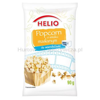 Helio Popcorn Do Mikrofalówki O Smaku Maślanym 90 G 