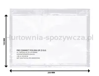 Koperta/przylga kurierska OFFICE PRODUCTS, C5, 500szt., transparentna - 3