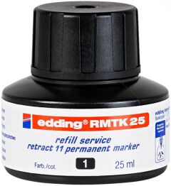 Edding Tusz do uzupełniania markerów permanentnych retract 11 e-RMTK 25, czarny 