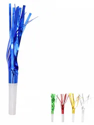 Trąbka imprezowa PARTY GO, 6,5cm, 6 szt., mix kolorów