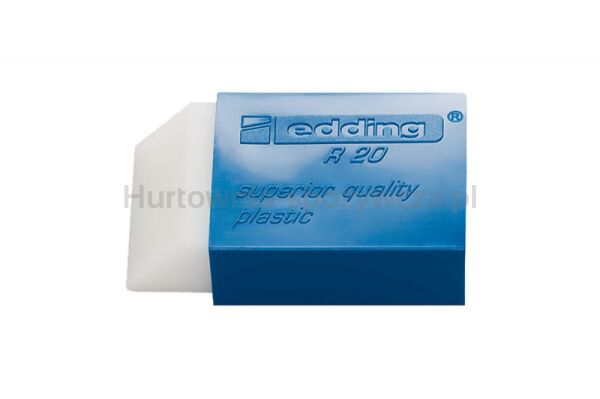 Gumka do wymazywania e-R20 EDDING, 2 szt., blister, biała - 2