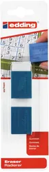 Gumka do wymazywania e-R20 EDDING, 2 szt., blister, biała