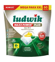 Ludwik Maxx Power Plus Kapsułki Do Zmywarek 60 Szt. Lemon