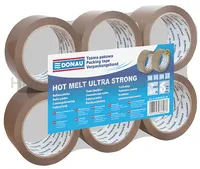 Donau Taśma pakowa Hot-Melt , 48mm, 66m, 50mikr., brązowa - 3