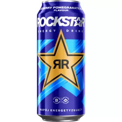 Rockstar Blueberry Pomegranate Acai Gazowany napój energetyzujący 500 ml kaucja