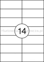 Office Product Etykiety 105X42,3Mm, Białe, 100 Ark.  - 2