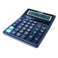 Donau Kalkulator biurowy TECH, 12-cyfr. wyświetlacz, wym. 203x158x31 mm, czarny  - 3