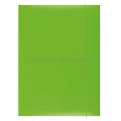 Office Products Teczka z gumką, karton, A4, 300gsm, 3-skrz., zielona 