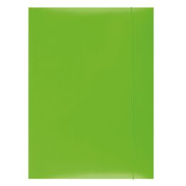 Office Products Teczka z gumką, karton, A4, 300gsm, 3-skrz., zielona 