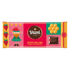Wawel Czekolada Miód Malina 90g