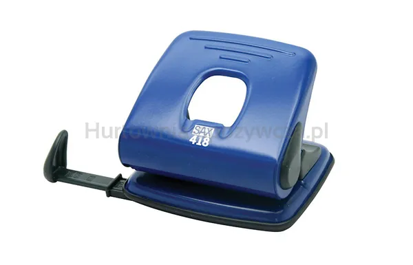 Sax Dziurkacz 418, dziurkuje do 25 kartek, niebieski 