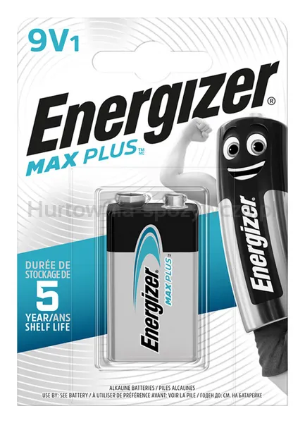 Bateria Energizer Max Plus, E, 6Lr61, 9V