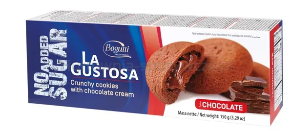 Kruche Ciasteczka Z Kremem Czekoladowym B/C 150G