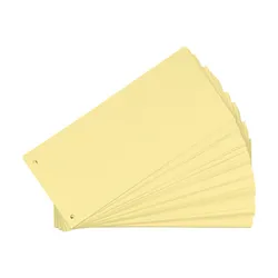 Przekładki Kartonowe Oxford Indeksujące 1/3 A4 Żółte 100 Sztuk