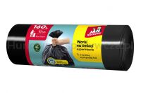 Worki na śmieci JAN NIEZBĘDNY, LDPE, 160l, 10szt., czarne