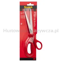 Scotch Nożyczki biurowe (1408), uniwersalne, 20,5cm, czerwone  - 2