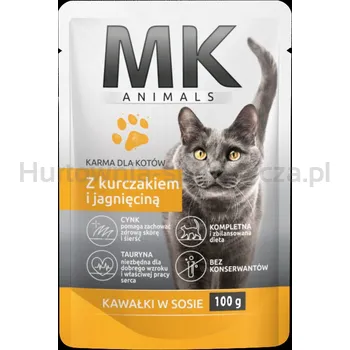 Mk Animals Saszetka Dla Kotów Z Kurczakiem I Jagnięciną100 G