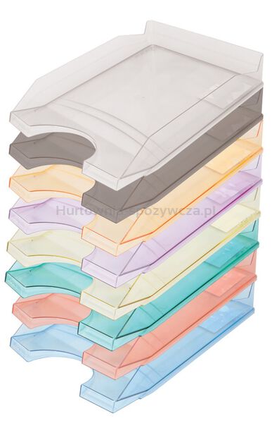 Szufladka na biurko OFFICE PRODUCTS, polistyren/PP, A4, transparentna pomarańczowa - 2