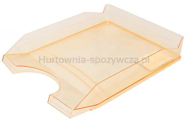 Szufladka Na Biurko Office Products, Polistyren/Pp, A4, Transparentna Pomarańczowa