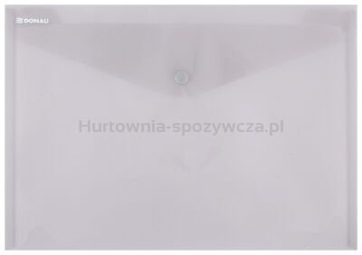 Donau Teczka kopertowa zatrzask, PP, A4, 180mikr., dymna 
