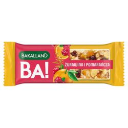 Bakalland Ba! Baton Zbożowy Żurawina I Pomarańcza 40G 