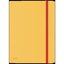 Teczka z gumką i kieszonką Leitz Cosy, PP, żółta