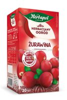 Herbata HERBAPOL Herbaciany Ogród, 20 torebek, żurawina