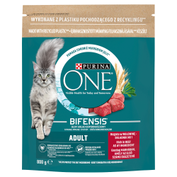 Purina One Karma Dla Kotów Adult Bogata W Wołowinę I Pełne Ziarna 800G