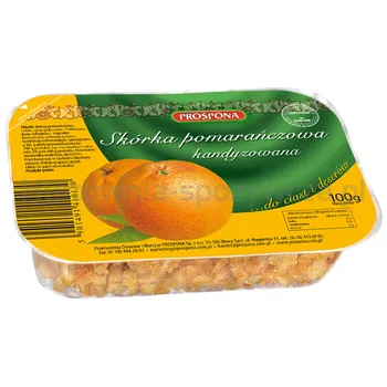 Prospona Skórka Pomarańczowa Kandyzowana 100G