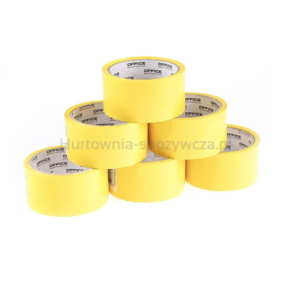 Taśma Pakowa Office Products, 48Mm X 50Y, 36Mic, Ean Na 1Szt., Zółta