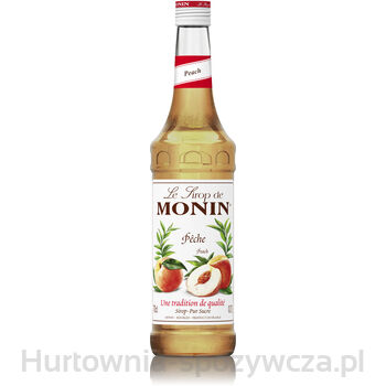Monin Peach - Syrop Brzoskwiniowy 0,7L