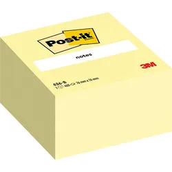 Post-It Kostka samoprzylepna (636B), 76x76mm, 1x450 kart., żółta 