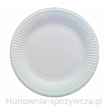 Jednorazowe Talerze Papierowe Białe 18 Cm Horeca Polska ( 100 Sztuk )