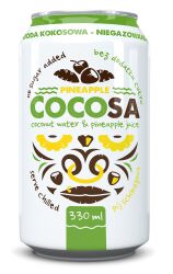 Woda kokosowa z sokiem z ananasa NFC 330 ml