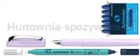 Zestaw pióro wieczne SCHNEIDER Ceod Colour, wymazywacz, naboje 6 szt., mix kolorów, blister - 6