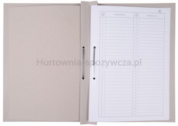 Teczka do akt osobowych OFFICE PRODUCTS, karton, A4, 300 gsm, biała - 4