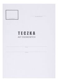 Teczka do akt osobowych OFFICE PRODUCTS, karton, A4, 300 gsm, biała