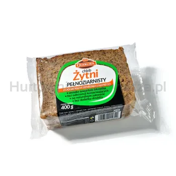 Oskroba Chleb Żytni pełnoziarnisty z dodatkiem siemienia lnianego 400 g