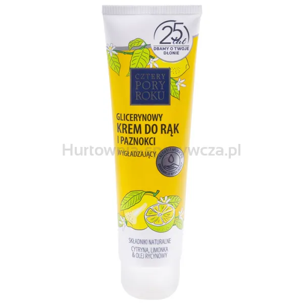 Cztery Pory Roku Krem Do Rąk Cytryna, Glicerynowy, 130Ml