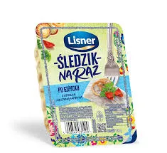Lisner Śledzik na raz Po Giżycku z cebulą i pieczoną papryką 100g