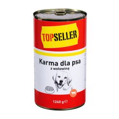 Topseller Karma Dla Psa Z Wołowiną 1240G 