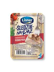 Lisner Śledzik Na Raz W Sosie Grzybowym Z Pieczoną Papryką Podgrzybek 100G