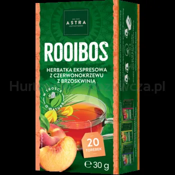 ASTRA ROOIBOS z brzoskwinią 20 torebek ekspresowa