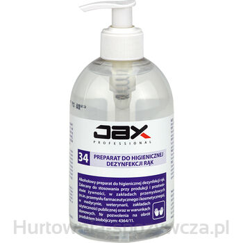 Jax Professional 34 Premium 500 Ml - Wirusobójczy, Bakteriobójczy I Grzybobójczy Preparat Dezynfekcyjny