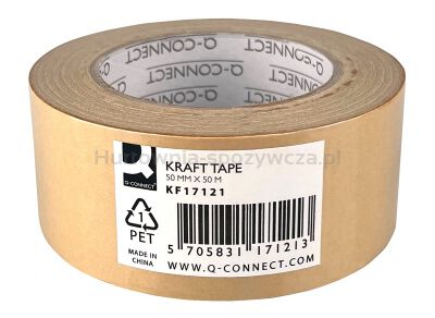 Taśma papierowa Q-CONNECT KRAFT, 50mm, 50m, 130 mic