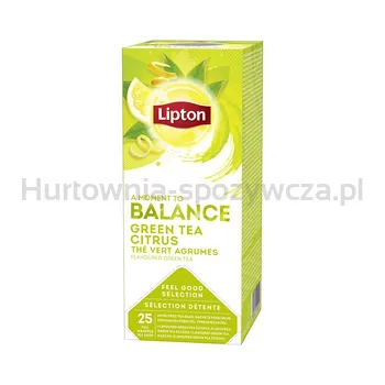 Lipton Herbata Feel Good Selection, Balance, Zielona, Cytrusowa, 25 Kopert